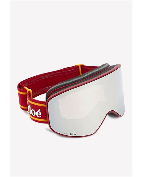 Cassidy ski goggles in red 